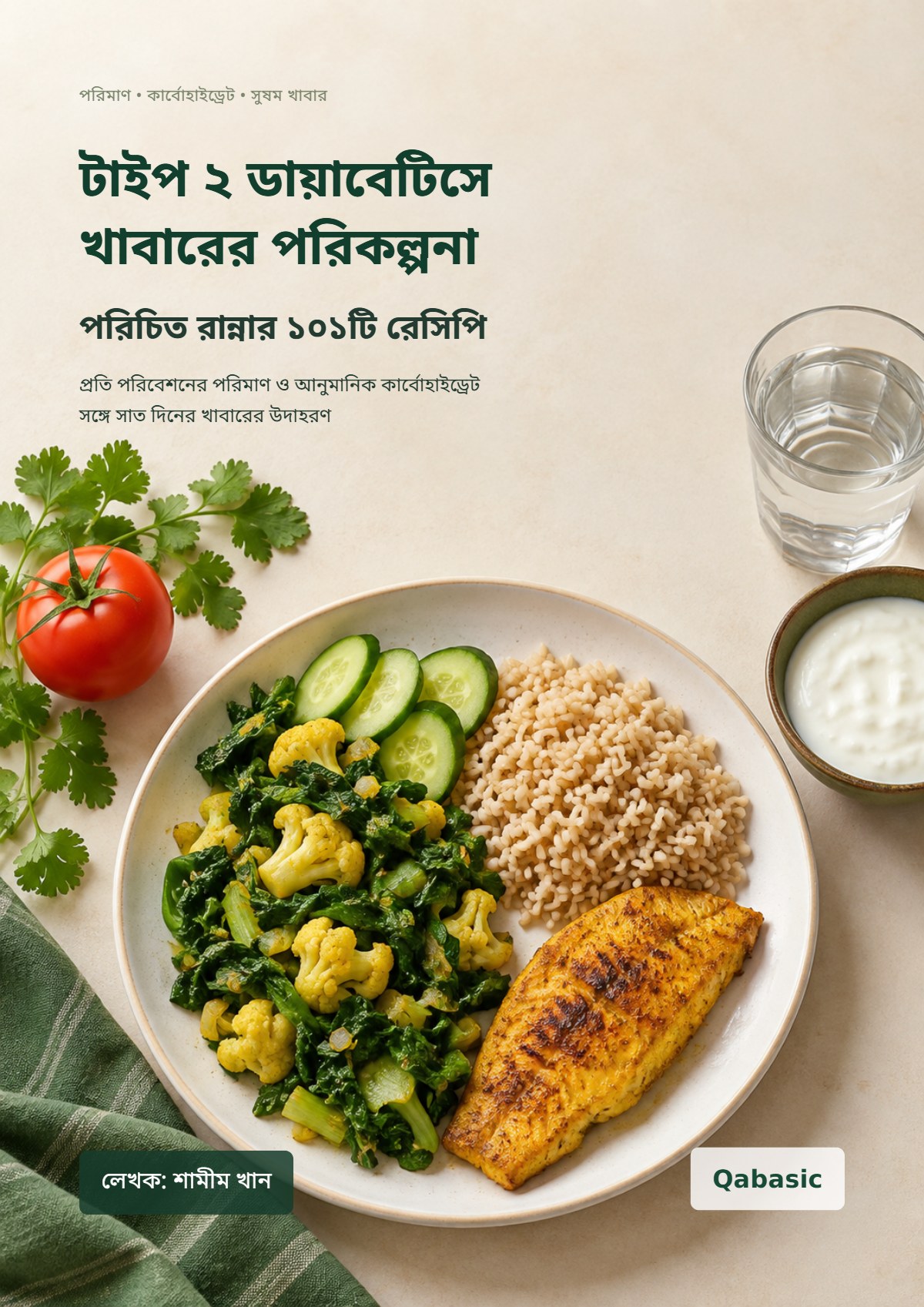 Cover of টাইপ ২ ডায়াবেটিসে খাবারের পরিকল্পনা