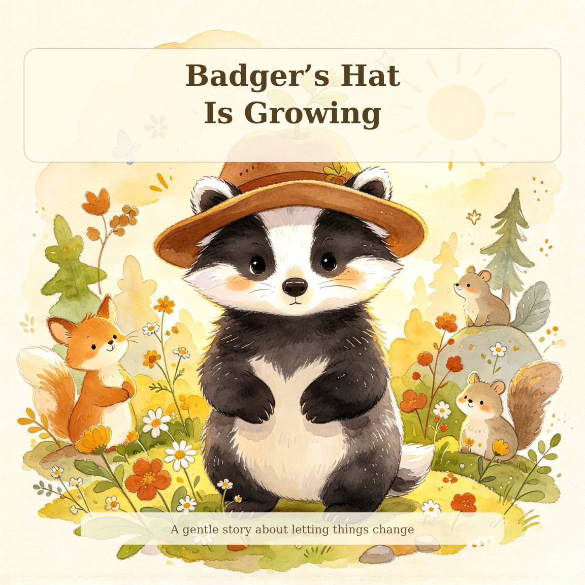 Cover of Badger's Hat Is Growing