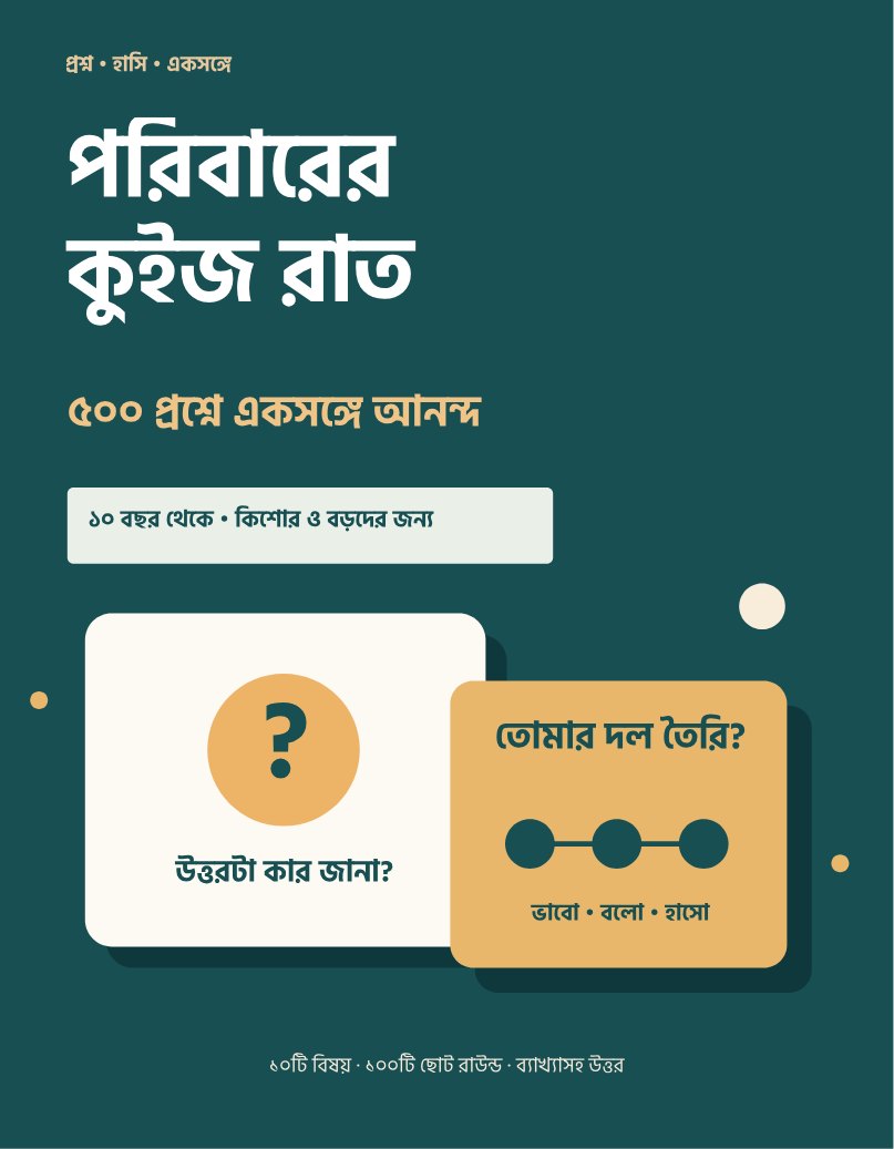Cover of পরিবারের কুইজ রাত