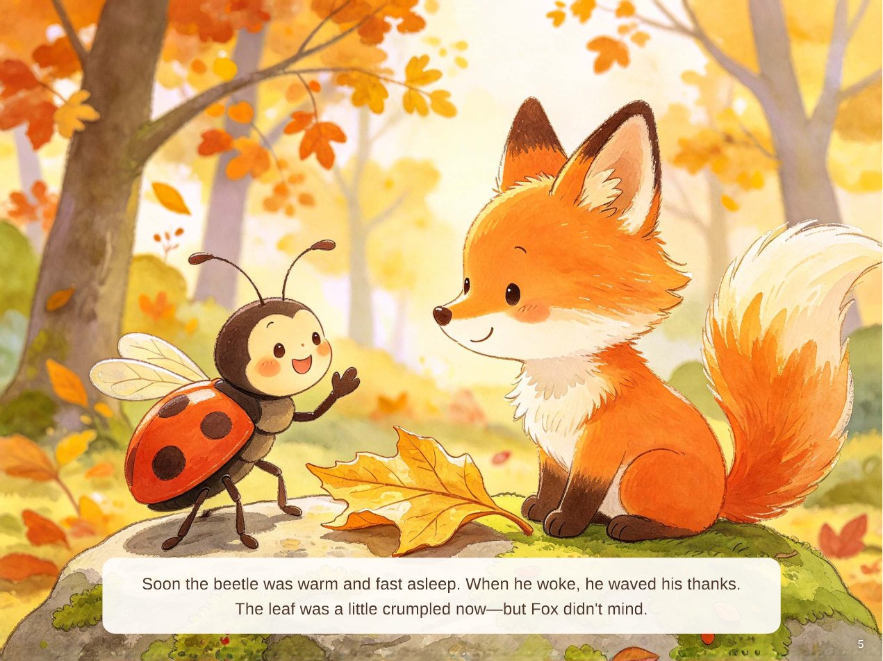 Fox and the Last Golden Leaf — sample page 2